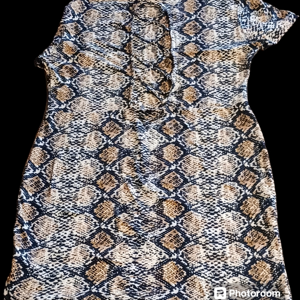 Sassy Animal Print short skin tight dress